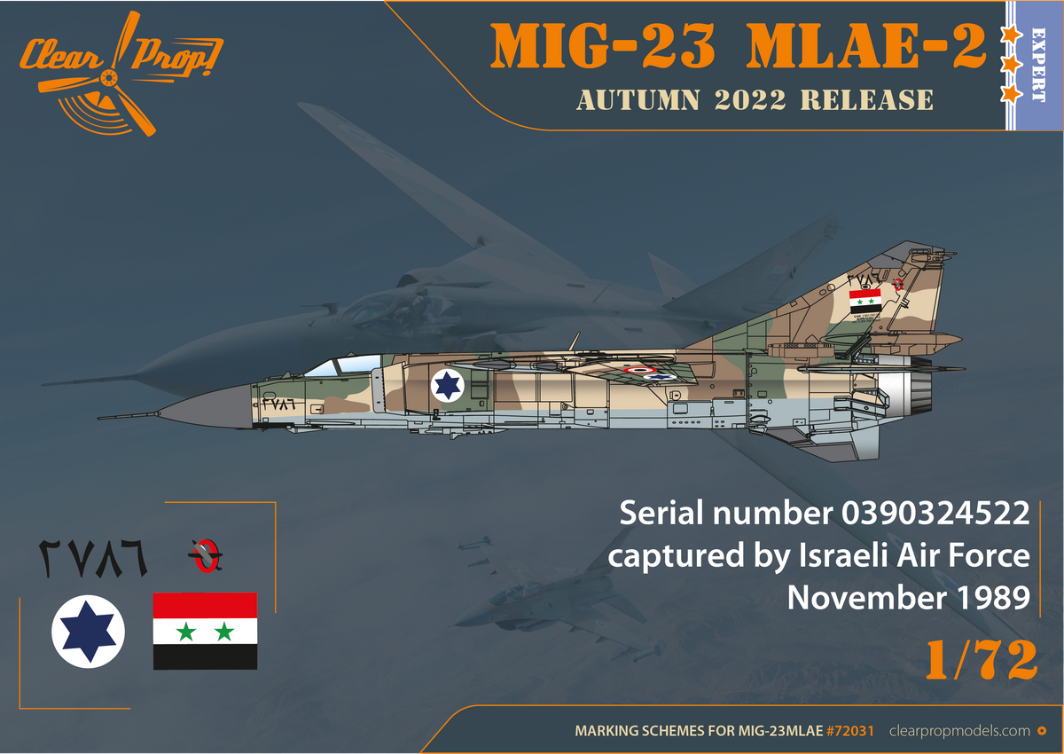 Mikoyan MiG-23MLAE-2 Flogger-G Expert kit (includes CPW7201)