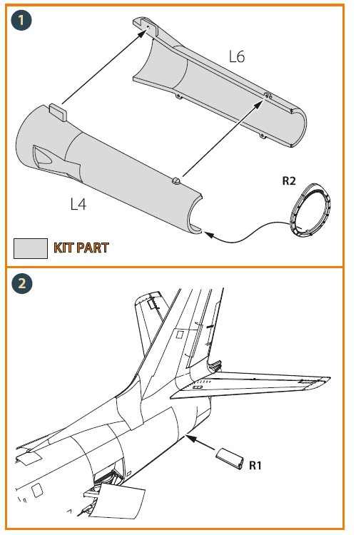 North-American F-86A Sabre exhaust end face (designed to be used with Clear Prop Models kits) (3D-Printed)