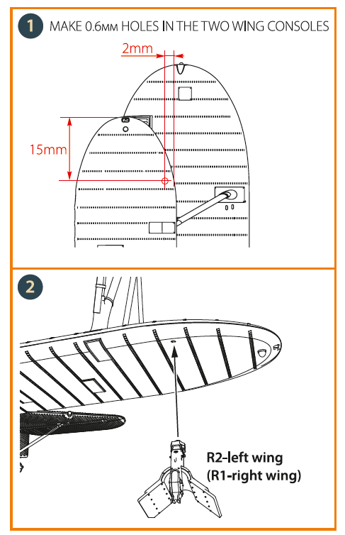 Boeing F4B-4 Whaley Mk.I Flare brackets (designed to be used with Clear Prop Models kits)