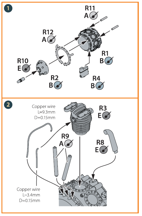 Mitsubishi A5M2b/A5M4 Claude (all versions) resin engine set (designed to be used with Clear Prop Models kits) CP72006/CP72008/CP72009/CP72010 upgraded