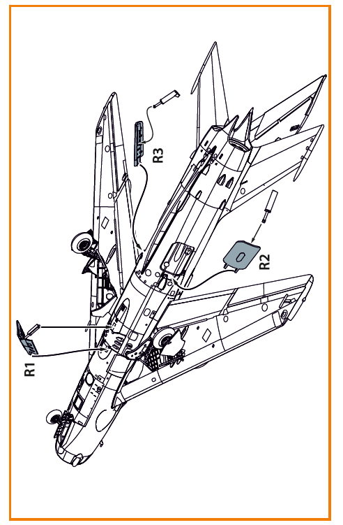 Mikoyan MiG-19P/MiG-19PM air brakes (designed to be used with Clear Prop Models kits)