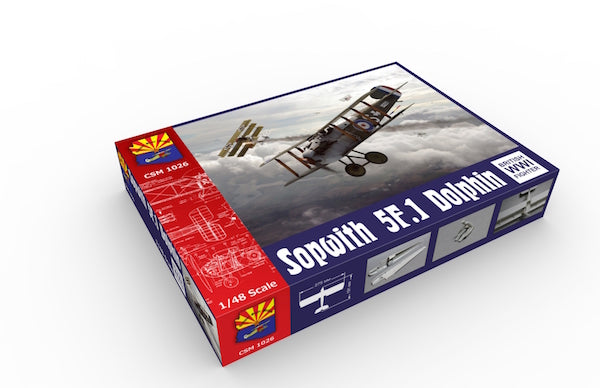 RE-RELEASE!!! Sopwith 5F.1 Dolphin Regular 2 plastic fretsinstruction in colourfilm for windscreenPhotoEtchdecals for 2 markings