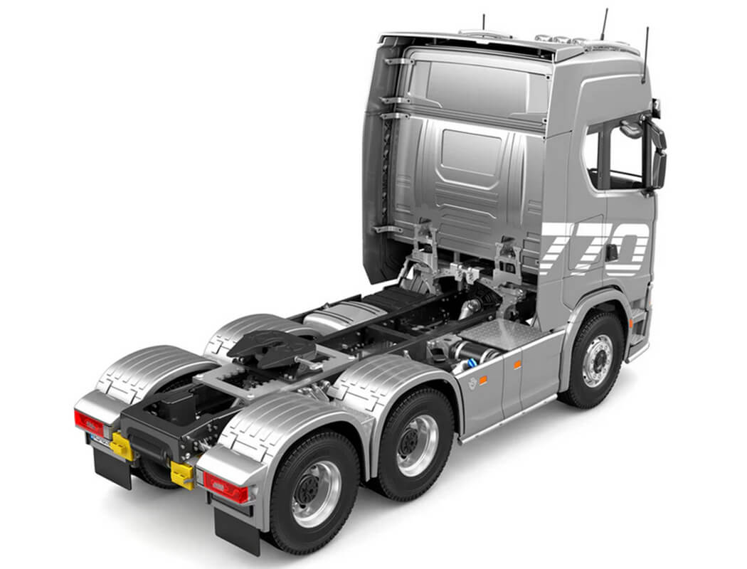 HuiNa Huina Scania K770S-100 6X6 Rc Haulage Truck Rtr - Silver CY770S-S
