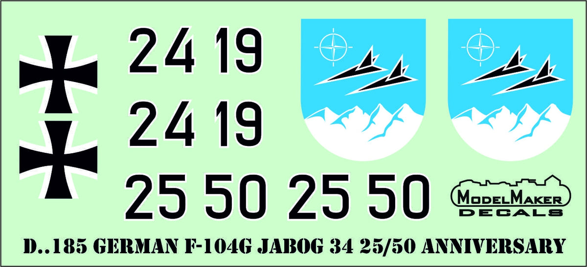 Lockheed F-104 German JaboG 34 25/50 Anniversary