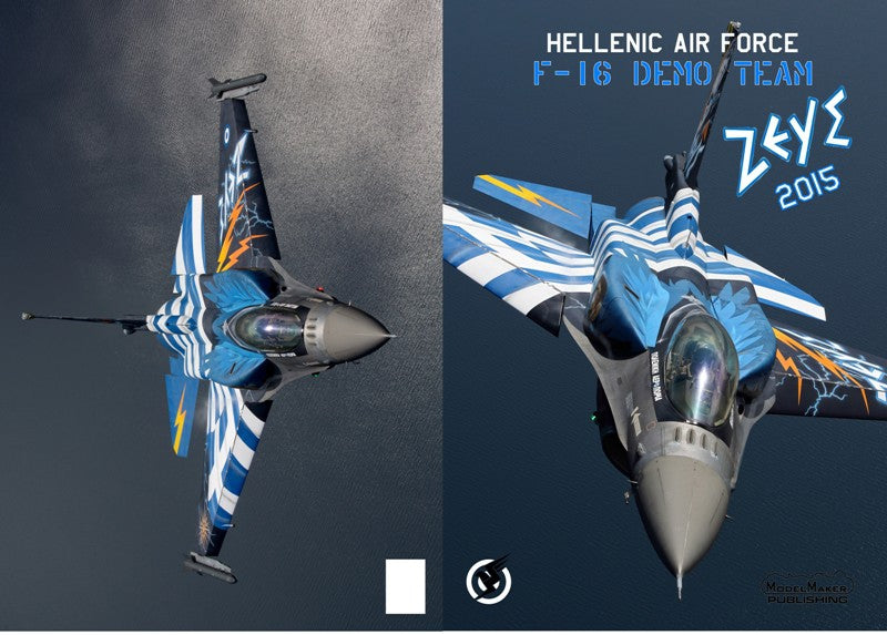 Lockheed-Martin F-16C block 52 ZEUS DEMO TEAM 2015 decal + resin CFT and paraschute container (designed to be used with Tamiya kits)