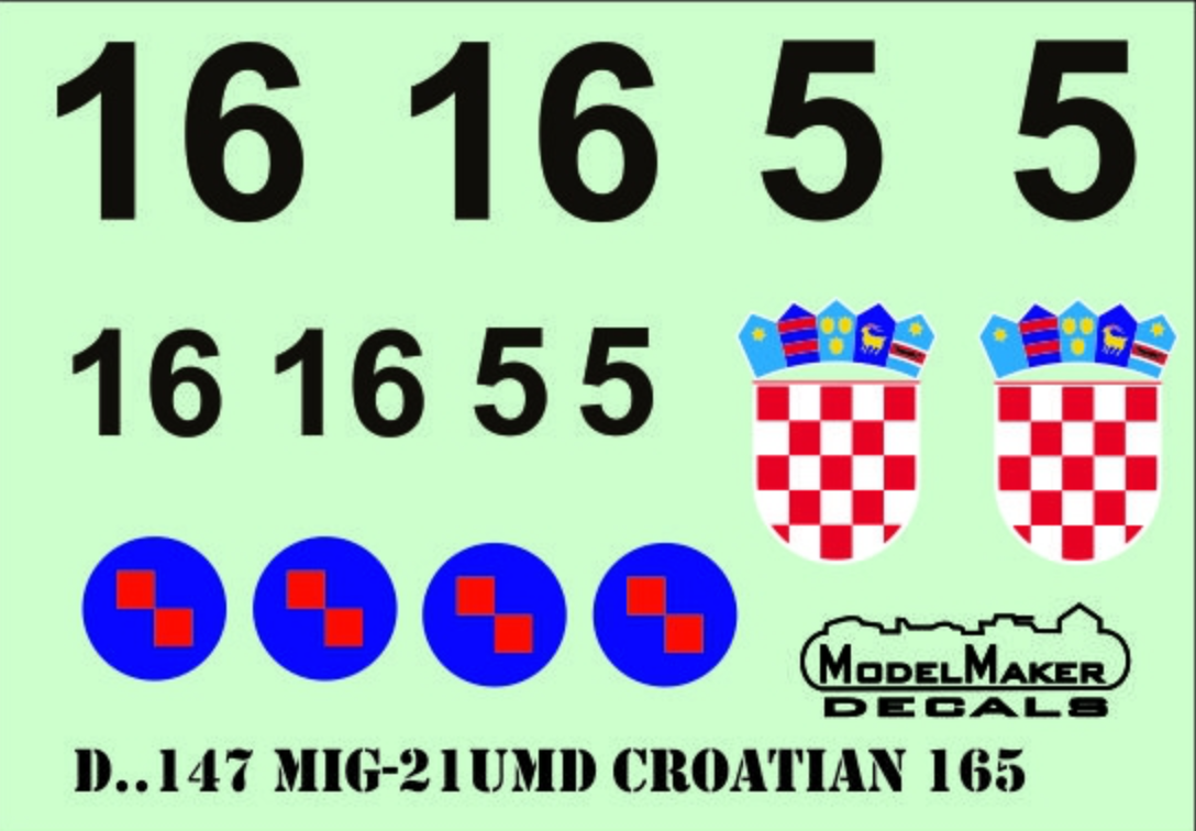 Mikoyan MiG-21UMD Croatian 165