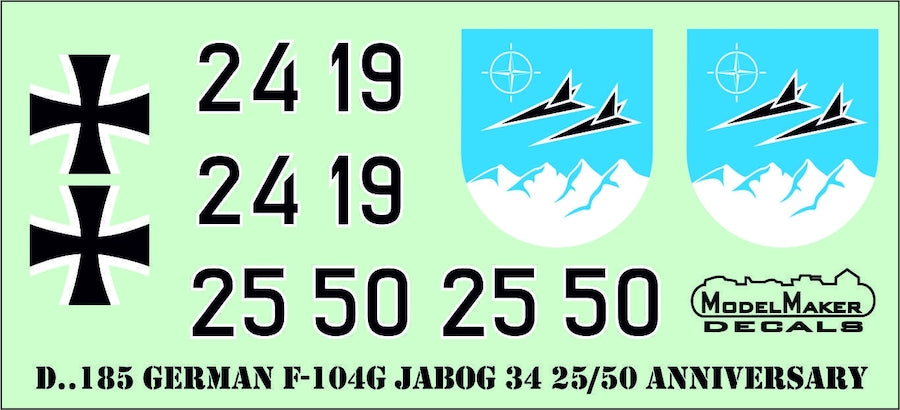 Lockheed F-104 German JaboG 34 25/50 Anniversary