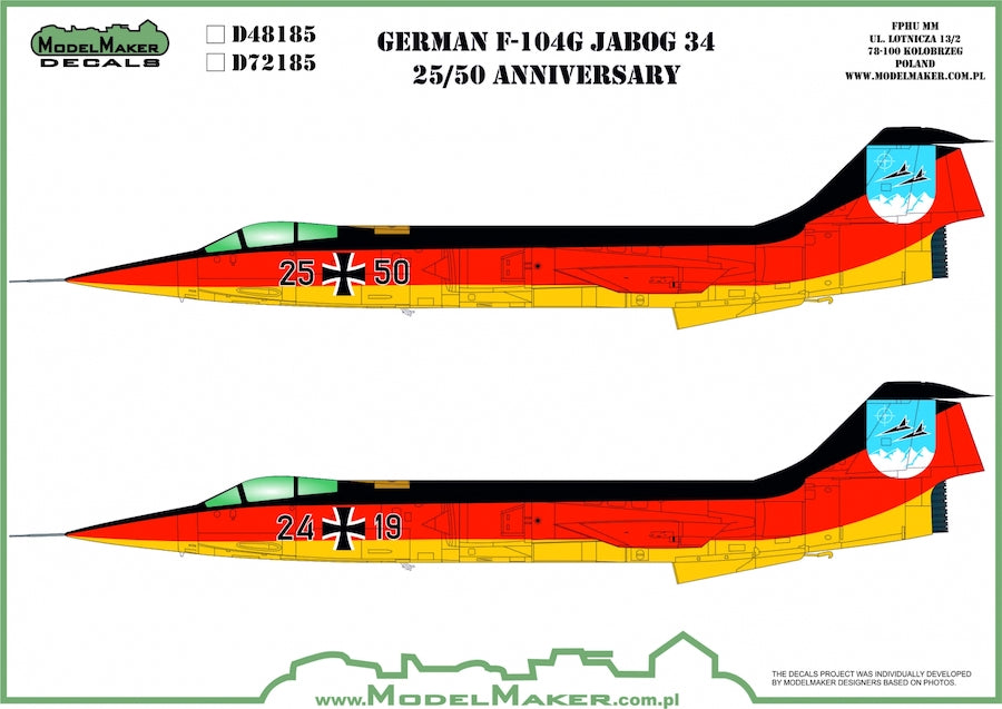 Lockheed F-104 German JaboG 34 25/50 Anniversary