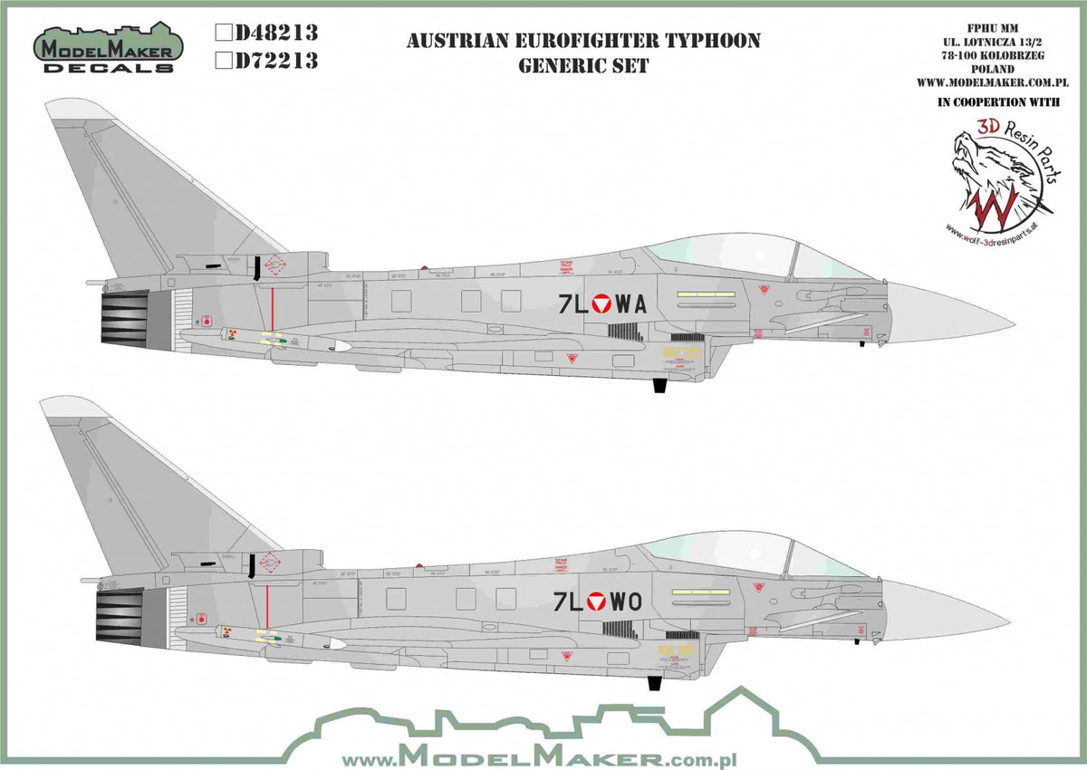 Austrian Eurofighter EF-2000A/EF-2000B Typhoon generic set
