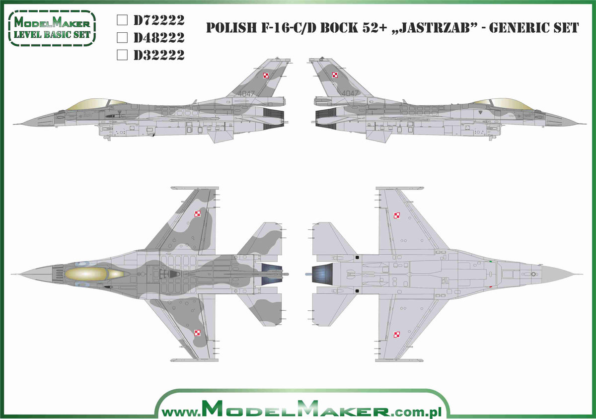 Polish F-16-C/D bock 52+ „Jastrząb” - generic set