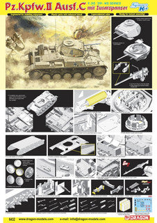 1/35 Pz.Kpfw.II Ausf.C with Interior, 4 Figures & Accessories
