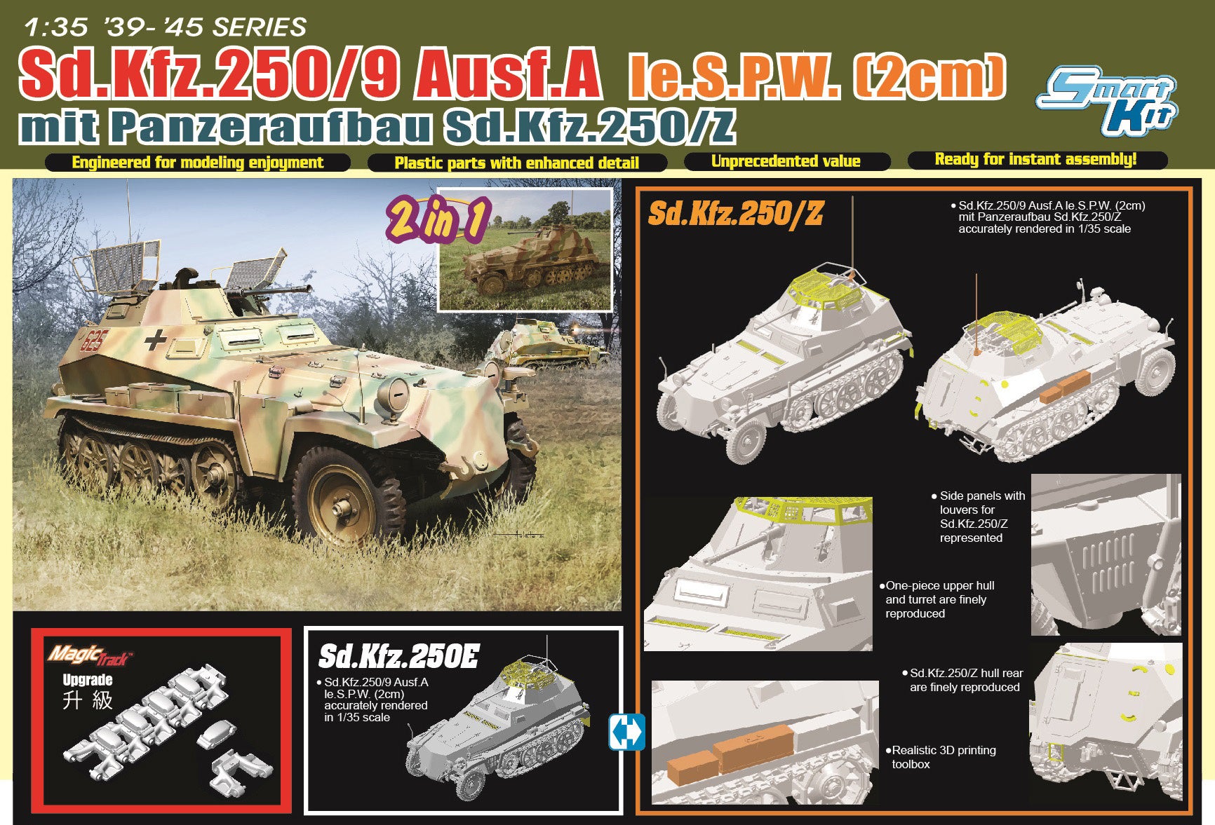 Dragon 1/35 Sd.Kfz.250/3 9 le.S.P.W. 2cm