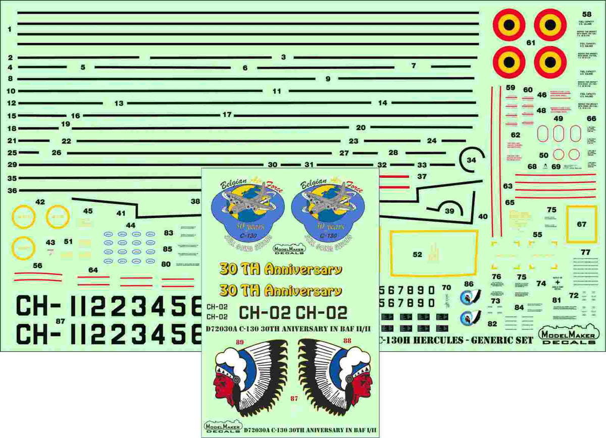 Lockheed C-130 Hercules 30TH Anniversary in Belgian Air Force