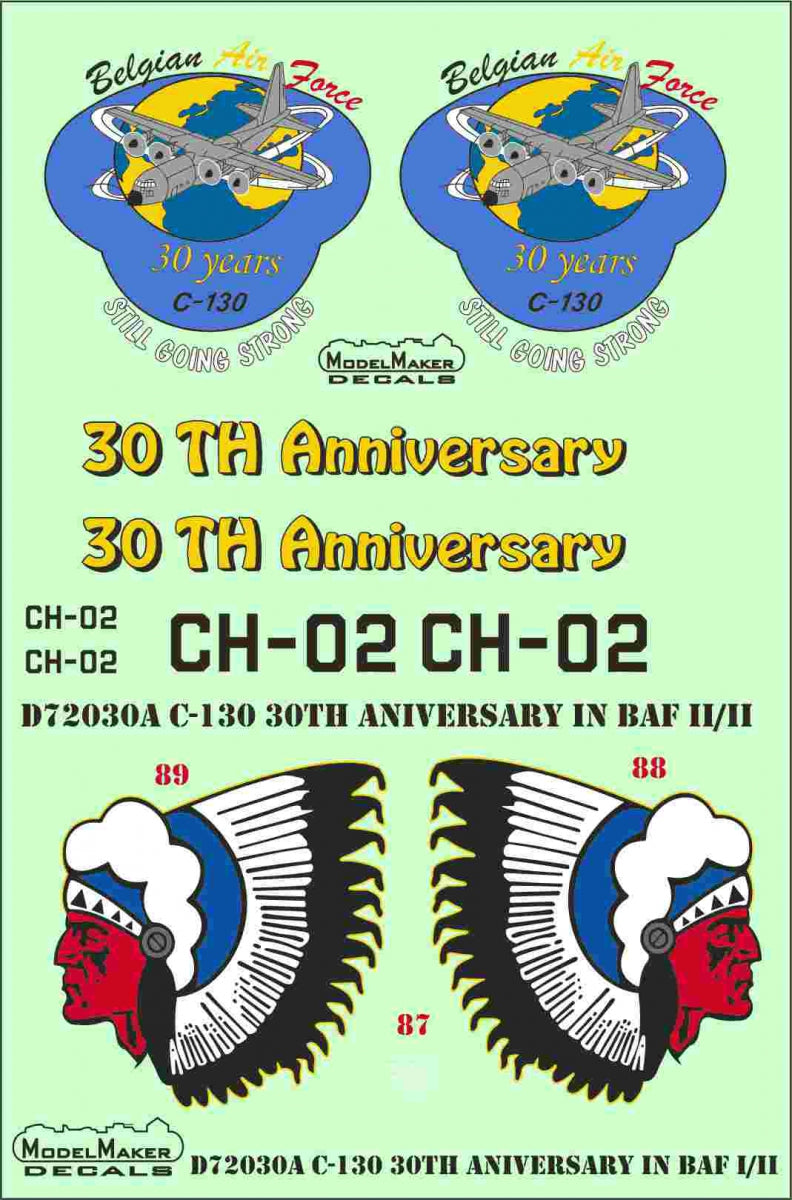 Lockheed C-130 Hercules 30TH Anniversary in Belgian Air Force