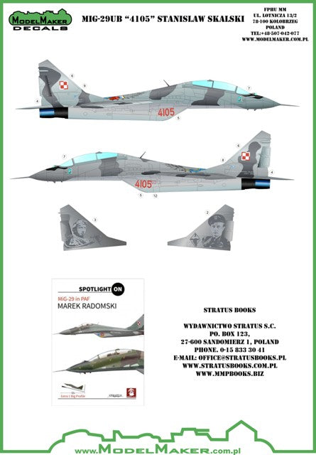 Mikoyan MiG-29UB '4105' Stanislaw Skalski