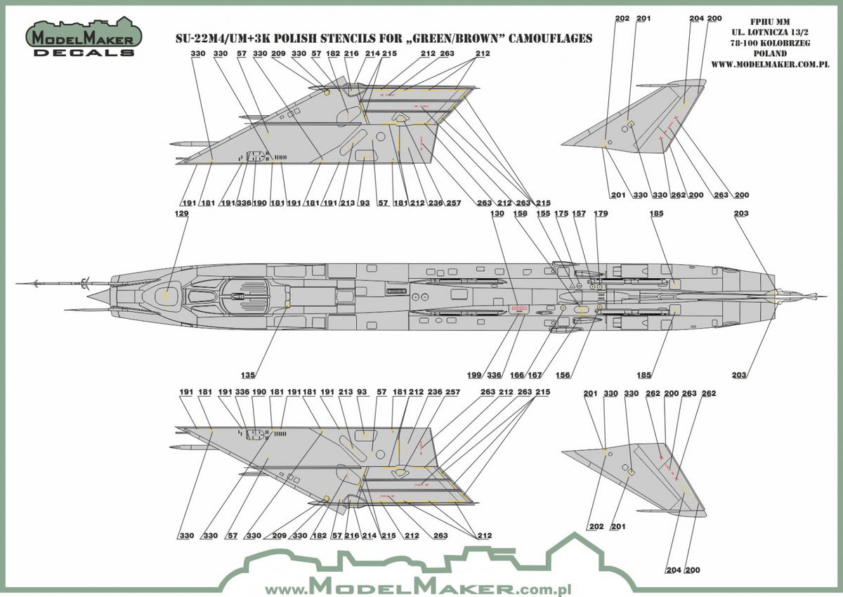 Sukhoi Su-22 Polish stencils