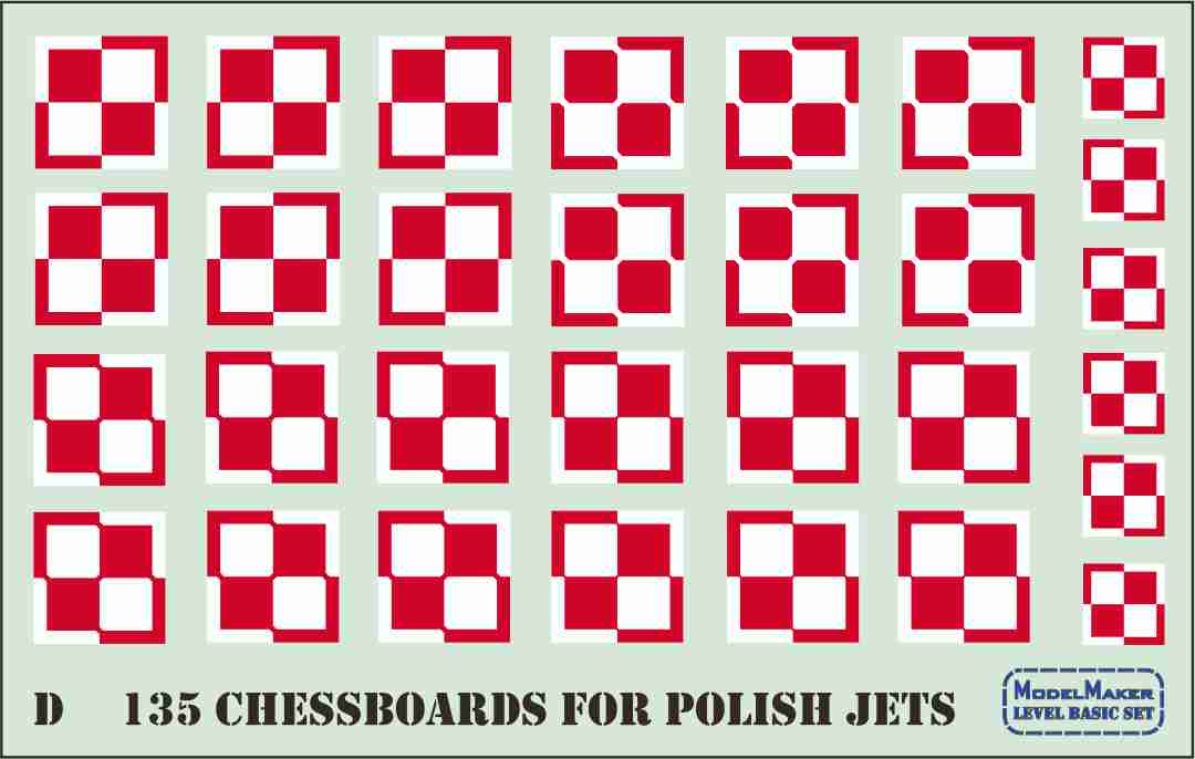 Polish national insignia chessboards for Polish jets
