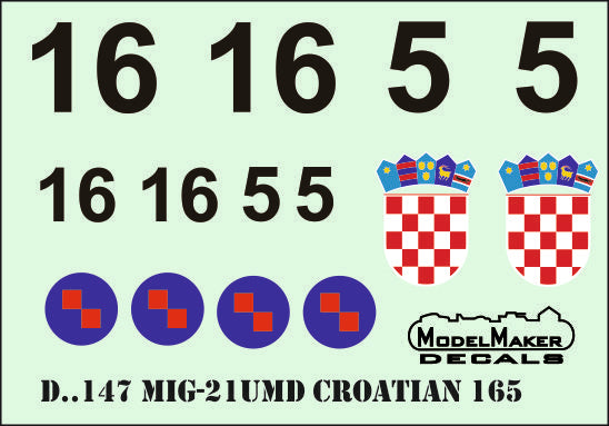 Mikoyan MiG-21UMD Croatian