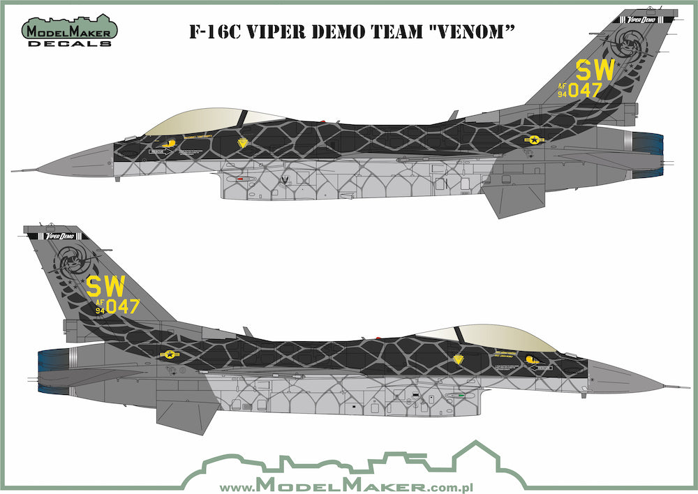 Lockheed-Martin F-16C Fighting Falcon Viper Demo Team 'VENOM'