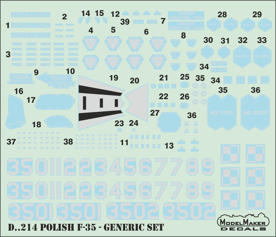 Polish Lockheed-Martin F-35A Lightning II generic set