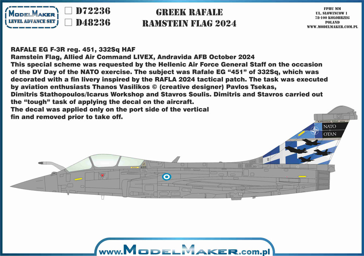 Greek Dassault Rafale Ramstein Flag 2024
