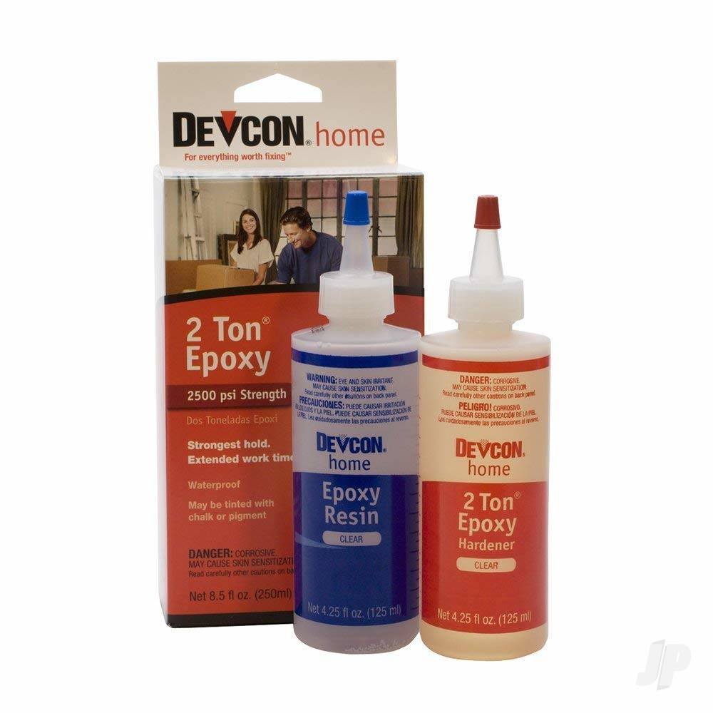 Devcon 2 Ton Epoxy (2x 4.25oz Bottle, Boxed) DEV33345