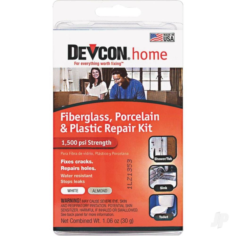 Devcon Fibreglass, Porcelain &amp; Plastic Repair Kit DEV90216