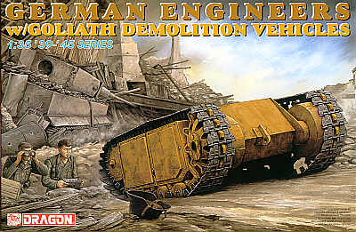 German Engineers with Goliath demolition vehicle