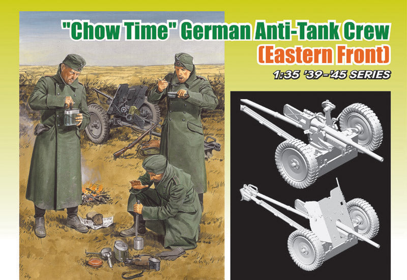3.7cm Pak-35/36 with Anti-Tank Gun Crew 'Chow Time'