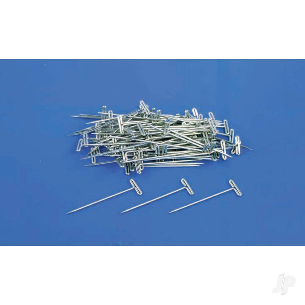 Dubro Nickel Plated T-Pins 1-1/4in (100 pcs per package) DUB253