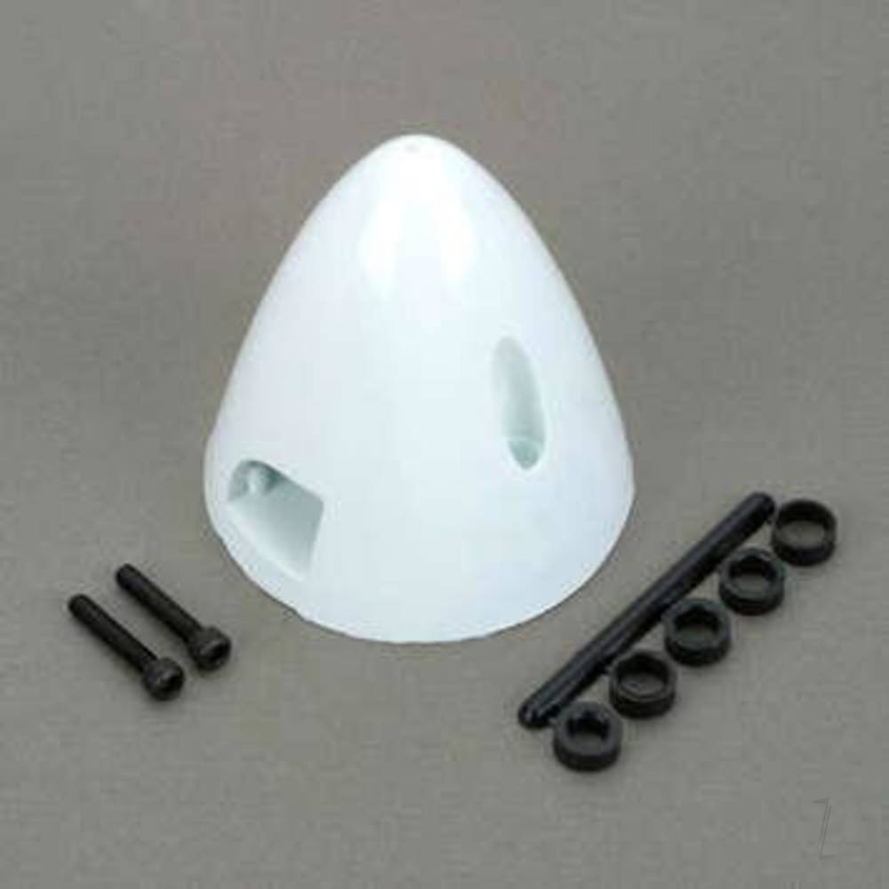 Dubro 3in Spinner, White (1 pc per package) DUB296