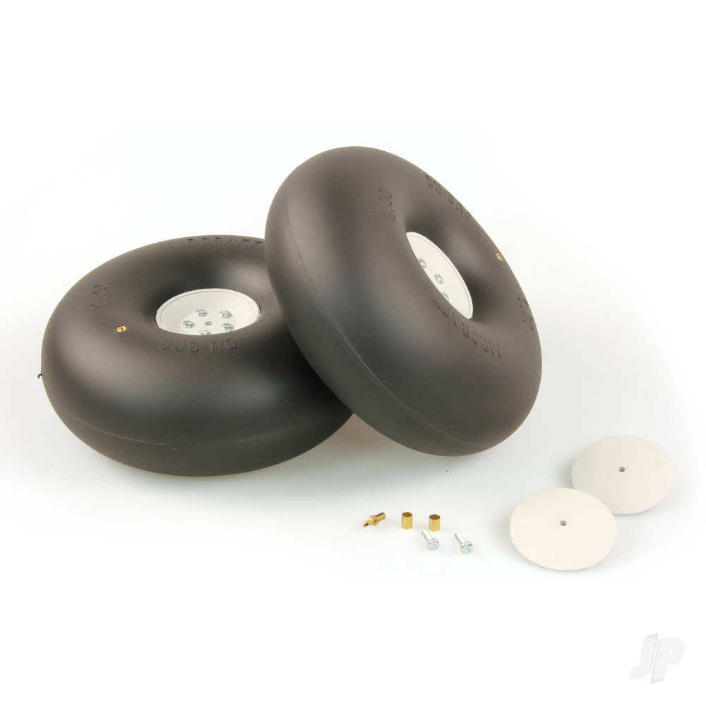 Dubro 4.5in diameter Big Wheels (1 pair per card) DUB450RV