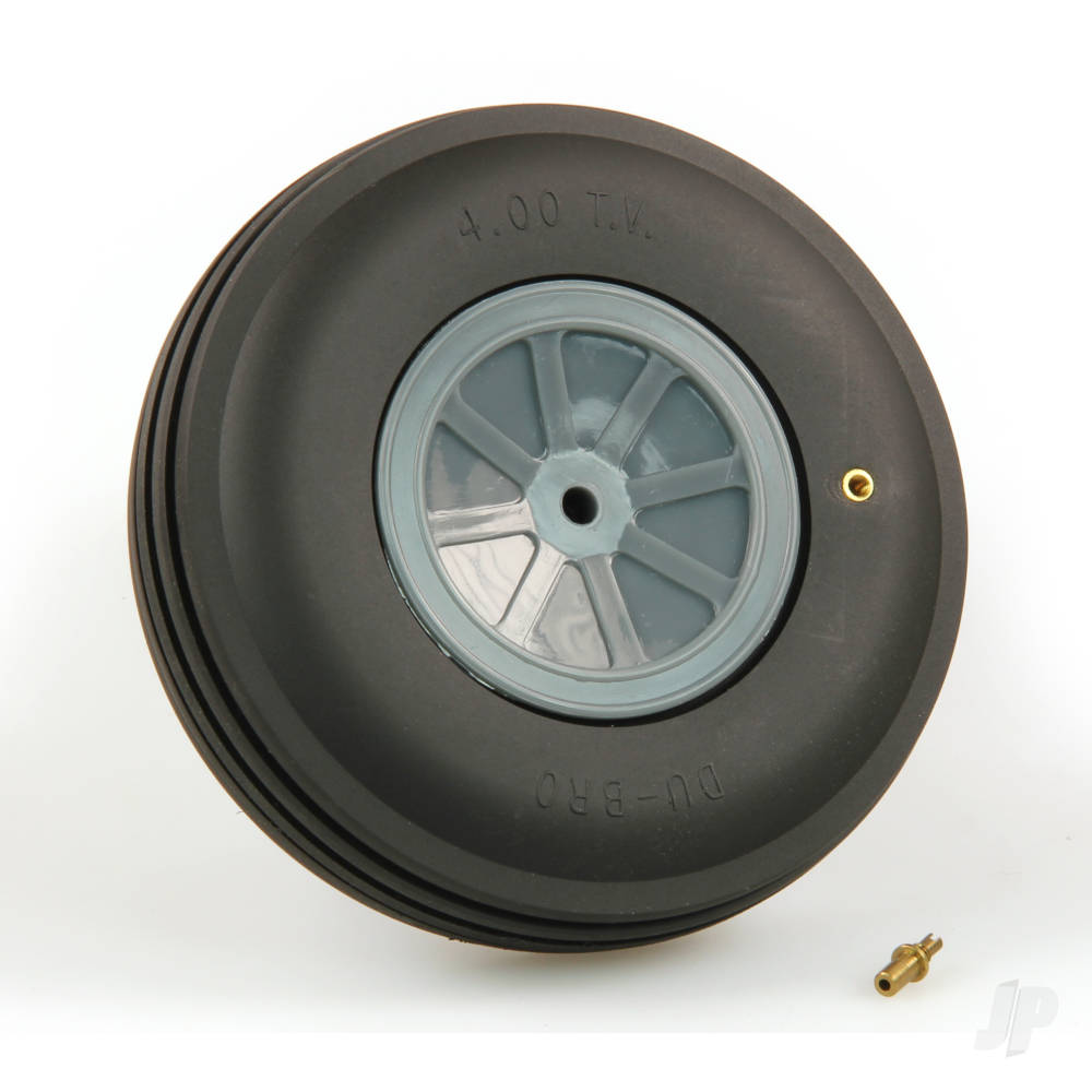 Dubro 5in diameter Lg Scale Treaded Wheel (1 each per card) DUB500TV