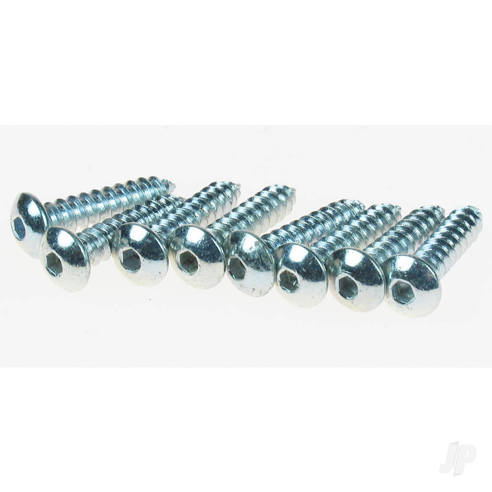 Dubro 4 x 1 Button Head Sheet Metal Screws (8 pcs per package) DUB529