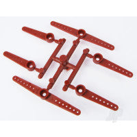 Dubro Micro Servo Arm XL (for Hitec HS-56HB, HS-65HB, HS-65MG) 6 pcs per package - 4 Single, 2 Double DUB934