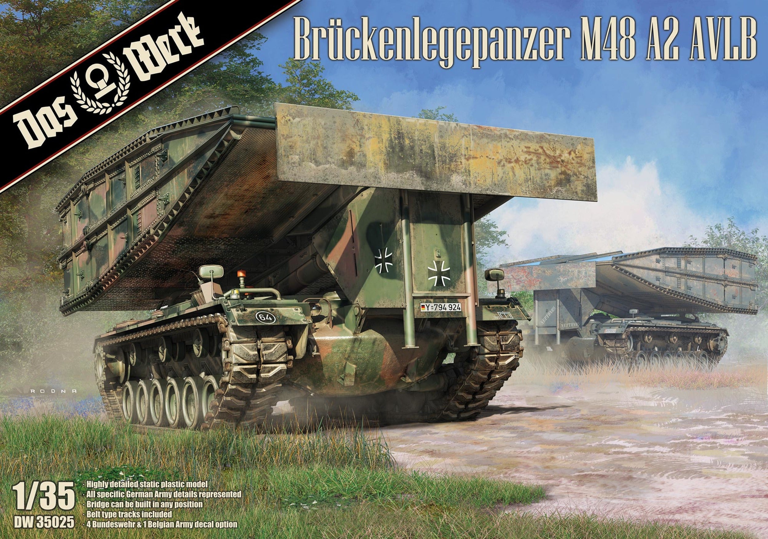 Das Werk 1/35 Bruckenlegepanzer M48 A2 AVLB 35025