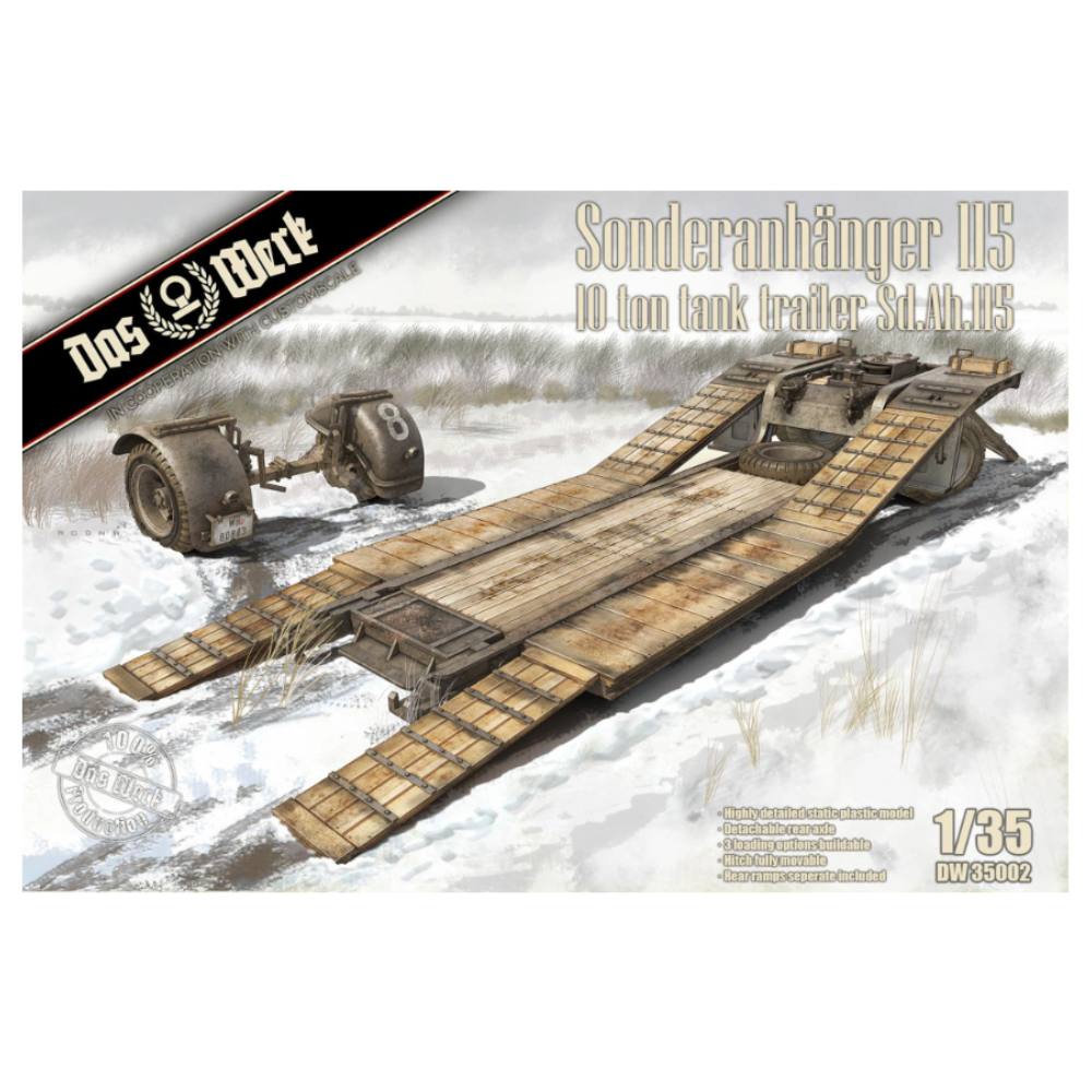 Das Werk 1/35 Sonderanhanger 115 - 10Ft Tank Trailer Sd.Ah. 115 Dw35002