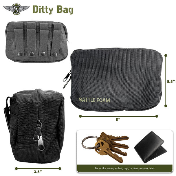 Battle Foam Ditty Bag P.A.C.K. Molle Accessory (Black) BF-MIS-MA2PB