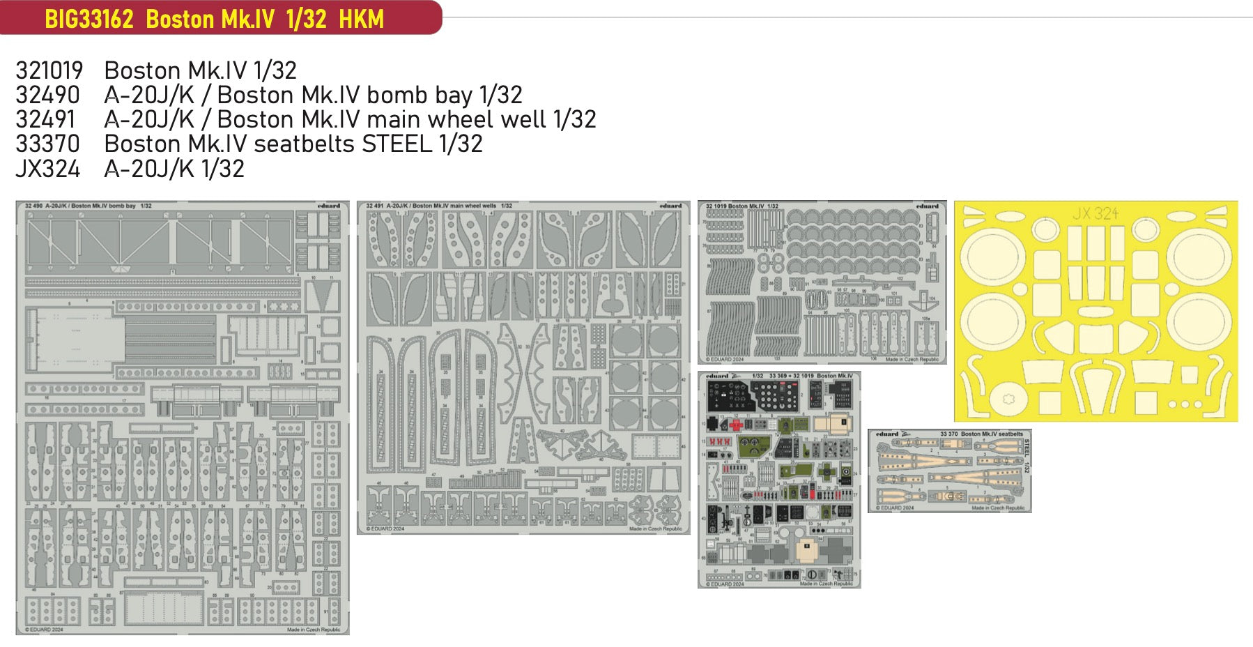Eduard Big-Ed Douglas Boston Mk.IV  - EBIG33162 - Aircraft Kits