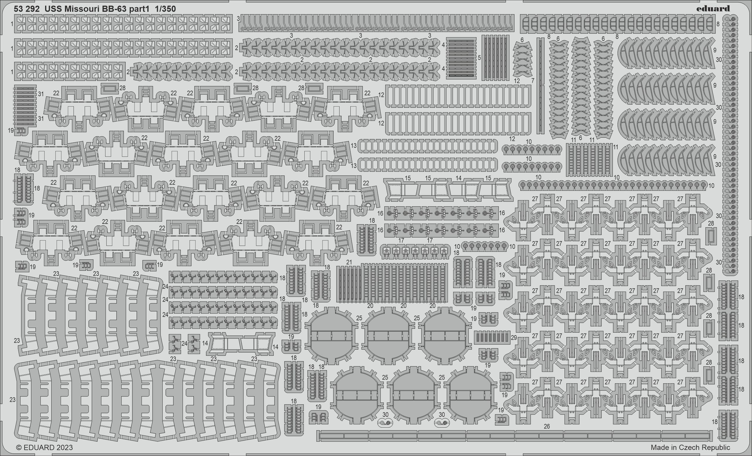 Eduard Big-Ed USS Missouri BB-63 (designed - EBIG5368 - Ship & Boat Kits