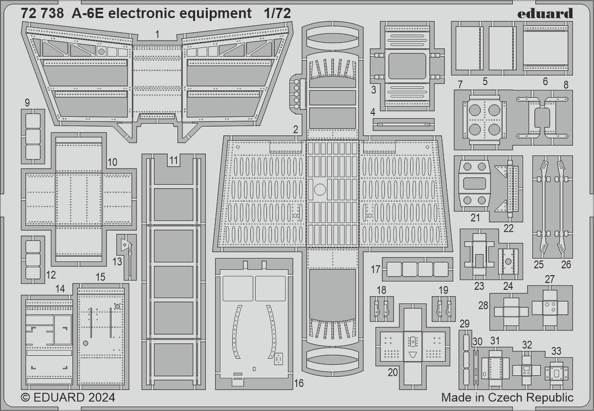 Grumman A-6E Intruder 1/72 (designed to be used with Trumpeter kits) This BiG-Ed set includes all these Eduard sets.... ED72738 A-6E electronic equipment ED73825 A-6EEDCX663 A-6E
