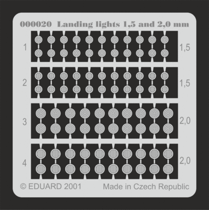 Landing lights 1.5mm and 2mm