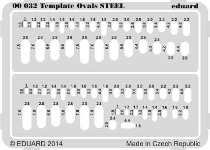 Template ovals STEEL