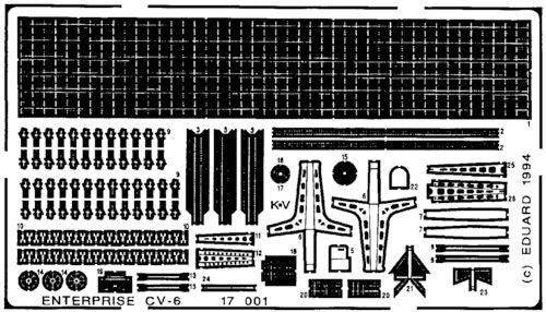 USS Enterprise Aircraft Carrier (designed to be used with Tamiya kits)