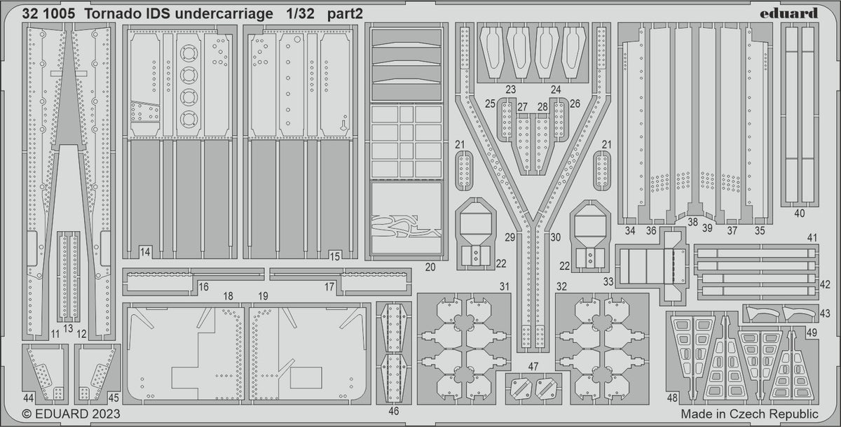 Panavia Tornado IDS undercarriage (designed to be used with Italeri kits)