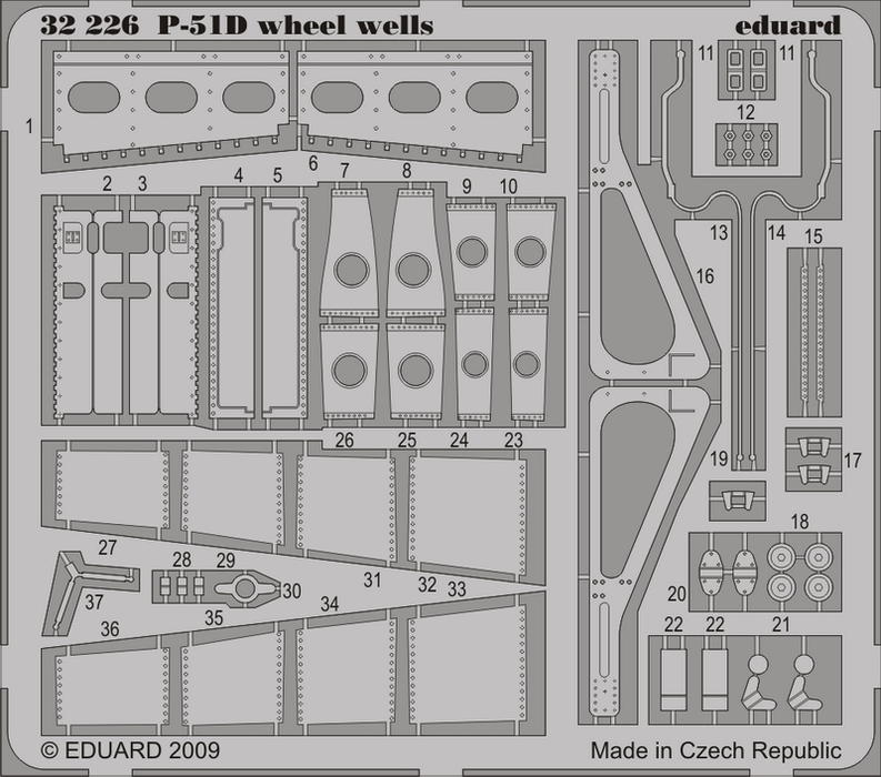 North-American P-51D Mustang wheel wells details (designed to be used with Trumpeter kits) NOW FINISHED SO BE QUICK!!!