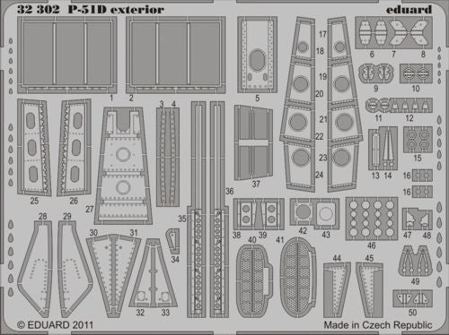 North-American P-51D Mustang exterior (designed to be used with Tamiya kits)