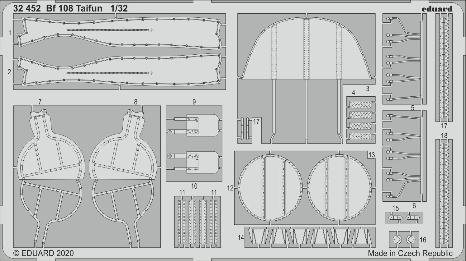 Messerschmitt Bf-108 Taifun (designed to be used with Eduard kits)