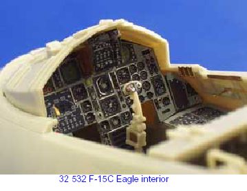 McDonnell F-15C Eagle interior PRE-PAINTED IN COLOUR! (designed to be used with Tamiya kits)