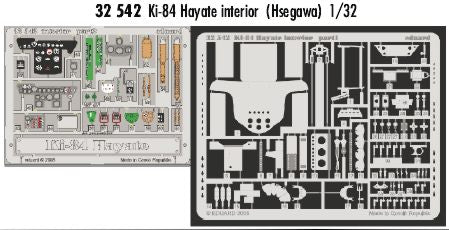 Nakajima Ki-84 Hayate 'Frank' interior PRE-PAINTED IN COLOUR! (designed to be used with Hasegawa kits)